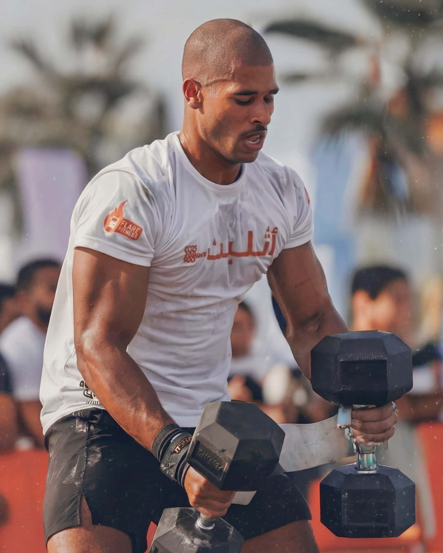 A Flare Fitness member training